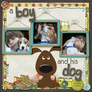 a boy and his dog