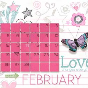 FEB 2019 Desktop Calendar