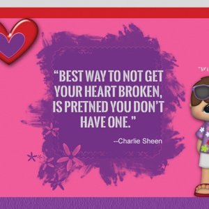 Advice from Charlie Sheen