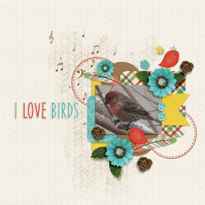 I Love Birds - Feb brush challenge