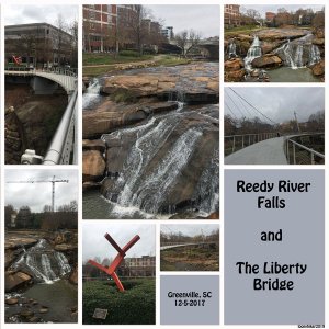 Reedy River Falls and The Liberty Bridge
