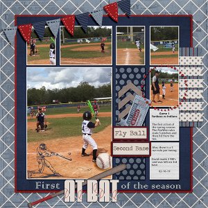 Game 1 PeeWee Yankees first at bat