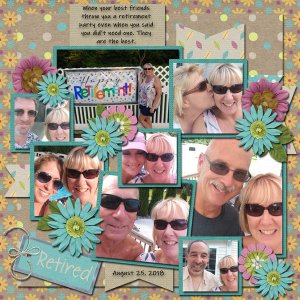 Buffet Challange March- I used Mags Retirement Kit and One of Connie Prince