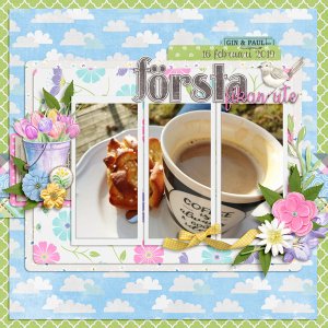 First coffee outdoors