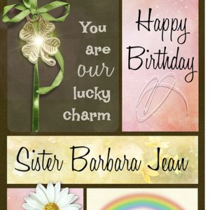 Sister BJ Birthday Card