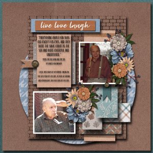 I used the Cabin Fever layout by Tinci. I used Aimeeh