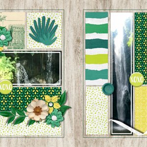 Two page spread