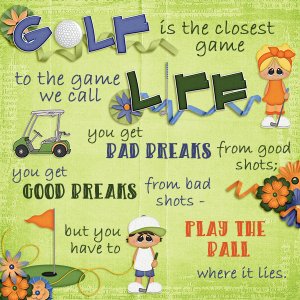 Golf and Life
