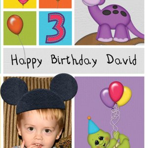 David 3rd birthday card