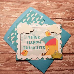 Hello April card