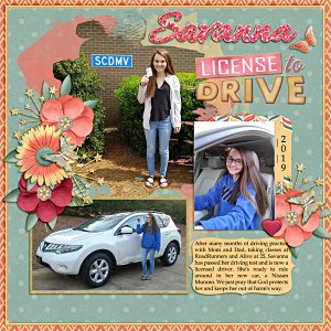 Savanna has a drivers license!