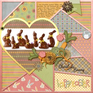 Chocolate bunny love