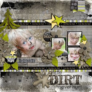 a little dirt