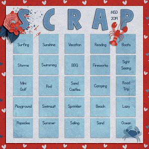 iNSD Scrap Bingo