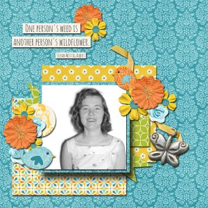 Connie Prince Challenge May-I used the provided kit and part of a template 