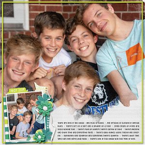 There are boys in this house