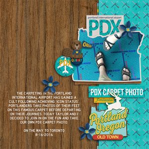 2016 PDX Airport Carpet Photo
