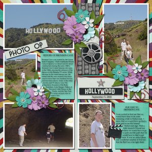 Designer Challenge June-I used Laurie Scraps Hollywood Kit and A template f