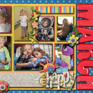 March 2012 calendar topper