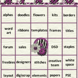 dsd bingo card
