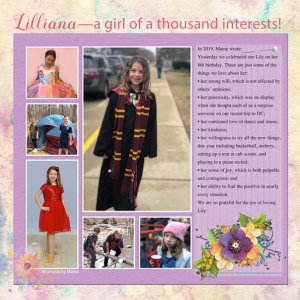 Lily is 8!