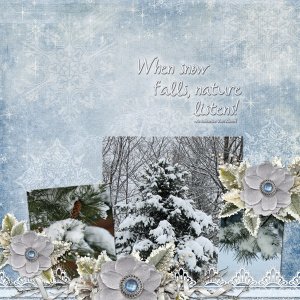 When snow falls, nature listens!