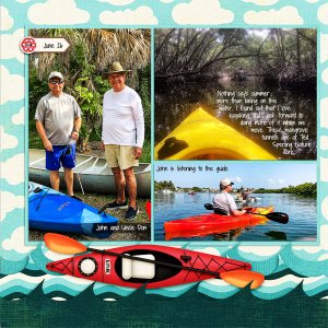 Kayaking, left side