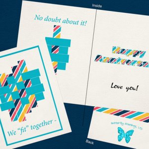 Fit Together Anniversary Card