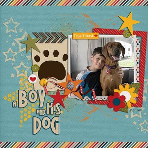 a boy and his dog