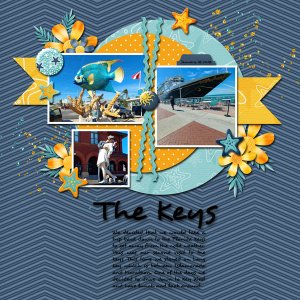 Template #1 Challenge July- I used the template provided and LDrag-Waves of