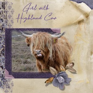 Girl with Highland Cow