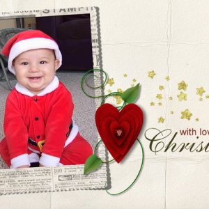 With Love Christmas Card