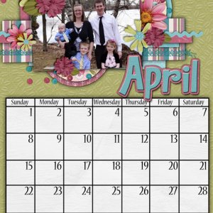 April 2012 Calendar