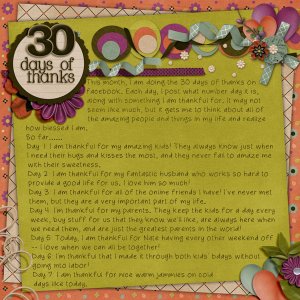 30  Days of Thanks