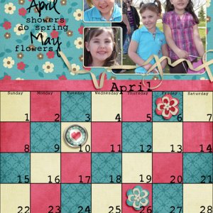 April Calendar Page