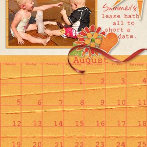 August Calendar