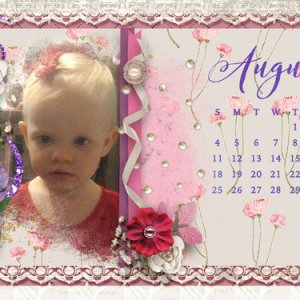 Sweet Pea Desktop Calendar