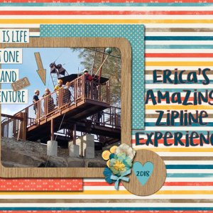 Erica's zipline adventure
