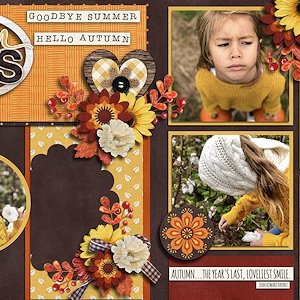 Golden days full 2 page layout