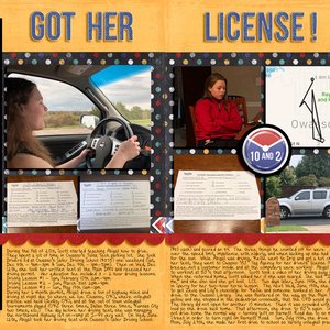She got her Drivers License 062019