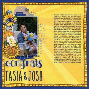 Congrats Tasia + Josh