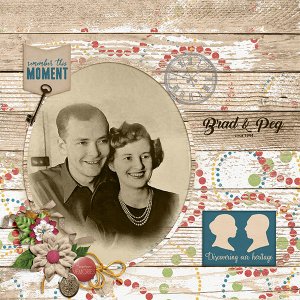 Brad + Peg circa 1944.