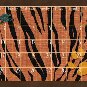 Calendar August Grid