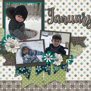 January Calendar Topper