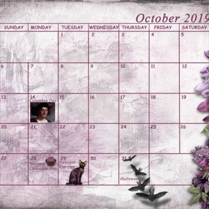 October Sum-Up Calendar