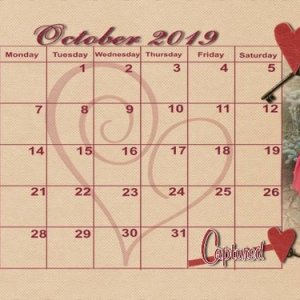 201910 Calendar