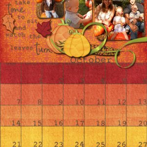 October Calendar