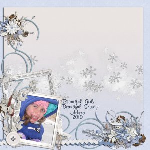 Beautiful girl, Beautiful snow