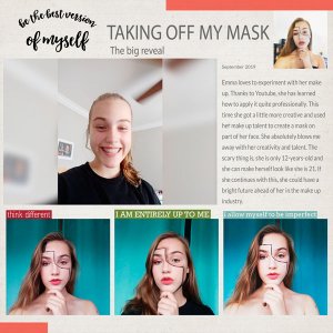 Taking off my mask