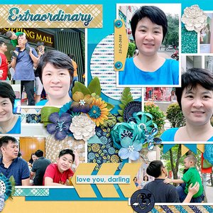 Girl in blue - full